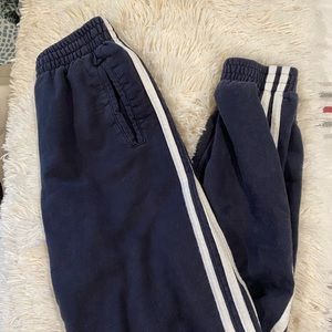 brandy melville navy blue striped sweatpants